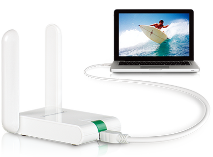 ADAPTADOR WI FI USB ALTA GANANCIA 300MBPS TL- WN822N