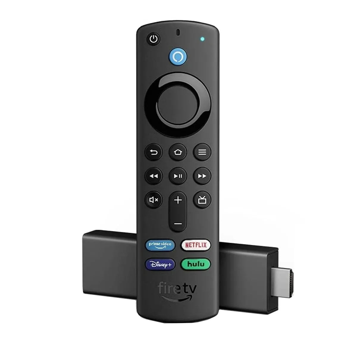 ADAPTADOR AMAZON FIRE TV STICK 4K WI-FI-6 CON ALEXA VOICE REMOTE CONTROLER NEGRO