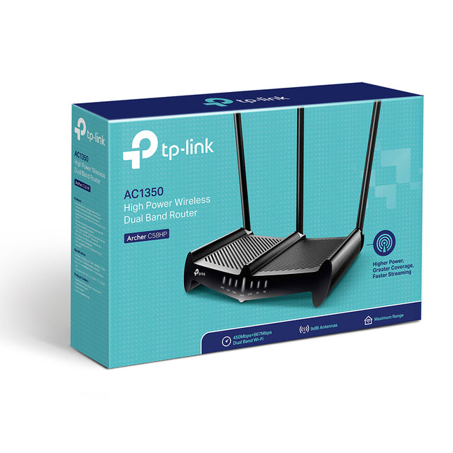 Archer C58HP Router Inalámbrico Banda Dual Alta Potencia de AC1350