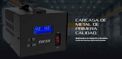 Regulador FVR-3601 forza 1800W Automático de Voltaje 3600VA 4 NEMA 5-15R