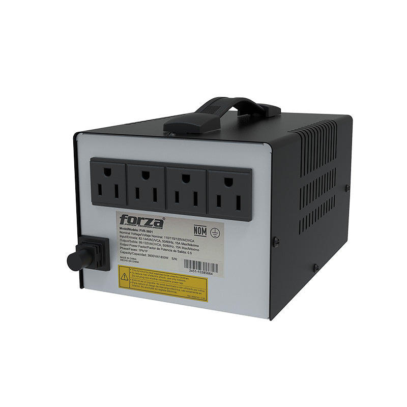 Image of Regulador FVR-3601 forza 1800W Automático de Voltaje 3600VA 4 NEMA 5-15R