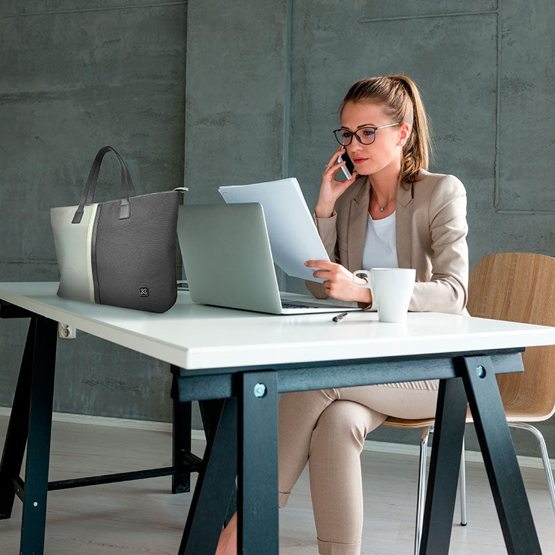 Copia de Bolso para Laptop hasta 15,6" Gray/White KLB-461GR