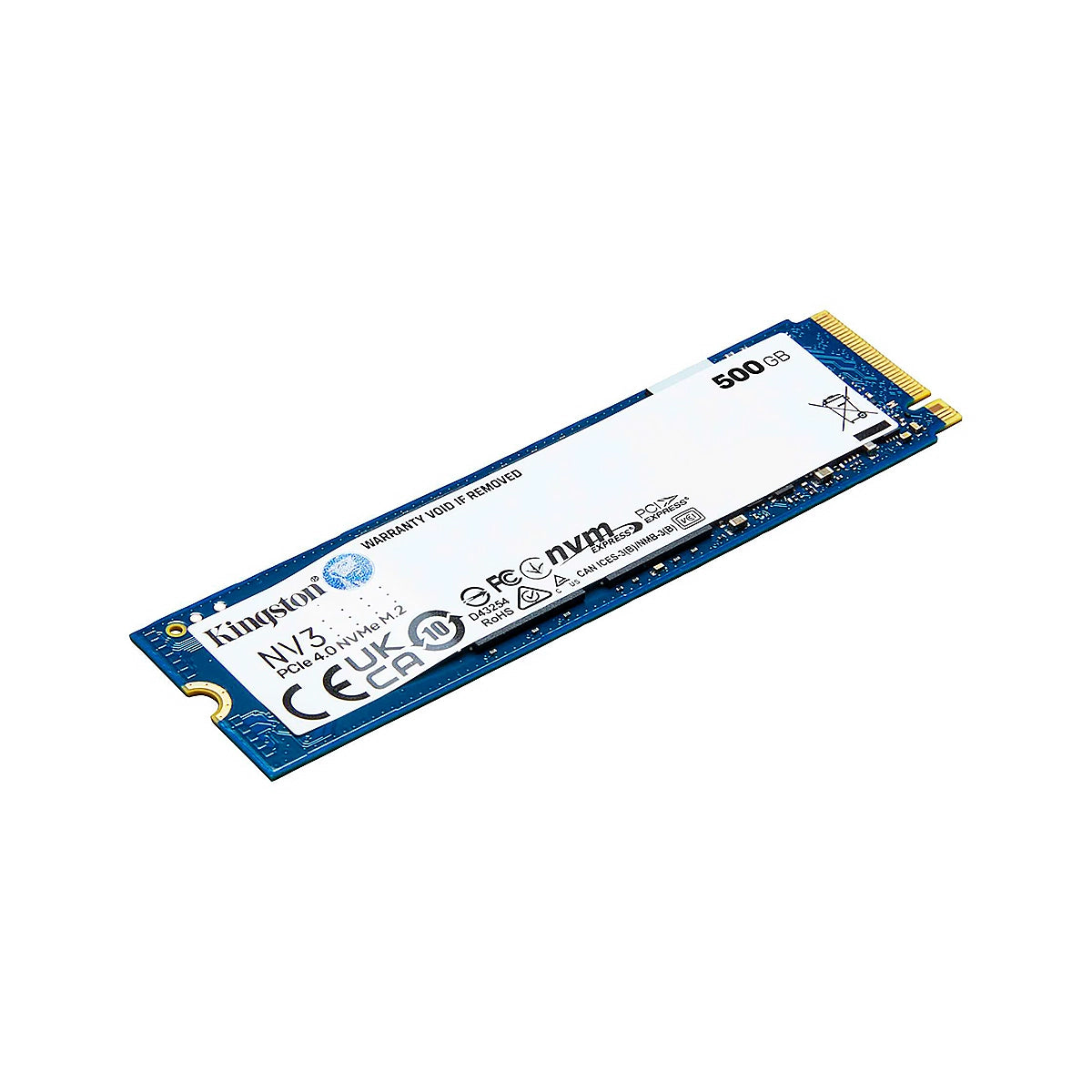 SSD KINGSTON 500GB M.2 2280 SNV3S-500G PCIe 4.0 x 4 NVMe 5000-3000MB-s NAND 3D