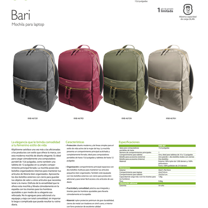 Mochila para Laptop KNB-467RD