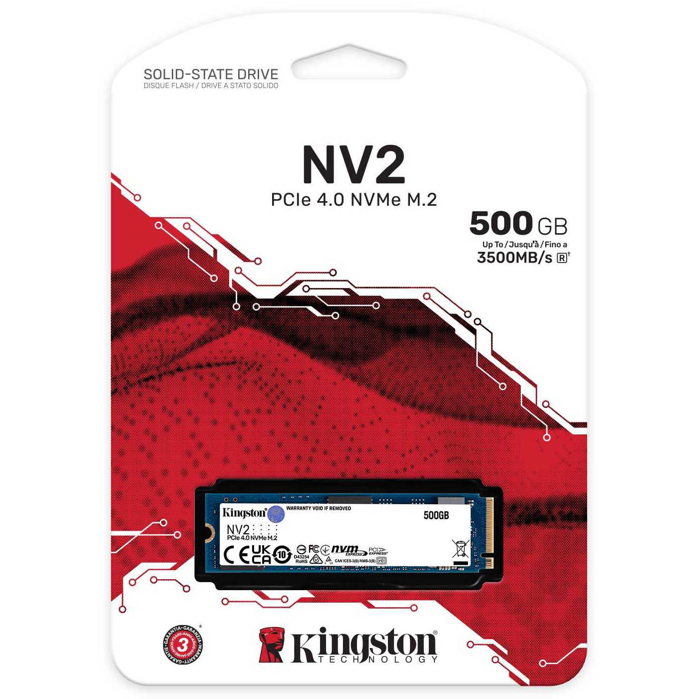 SSD NV2 2500G M.2 2280 NVMe PCIe KINGSTON SNV2S/500G