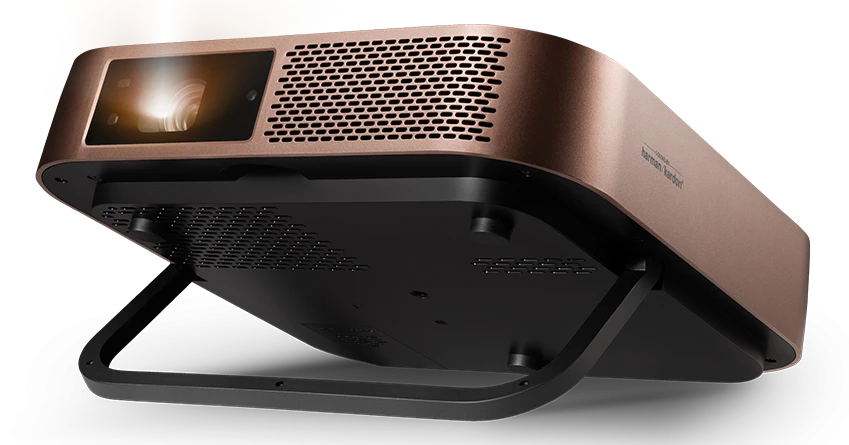 Proyector LED portátil inteligente Full HD 1080p con altavoces Harman Kardon