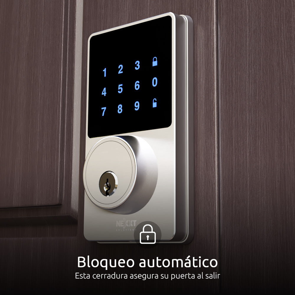 Cerradura inteligente con conexión Wi-Fi NHS-D100 color Acero inoxidable MM106NXT57
