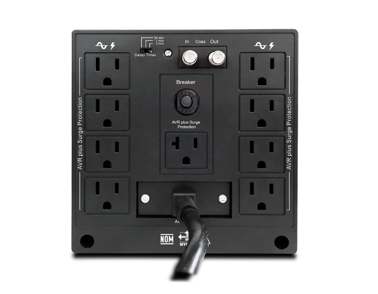 Image of REGULADOR CDP R-AVR3008 3000VA-1500W-ENTRADA-SALIDA 110VAC-8tomas