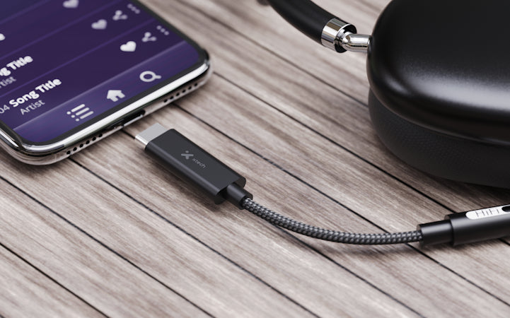 Adaptador USB-C® macho a conector 3,5mm hembra para audífonos XTC-509