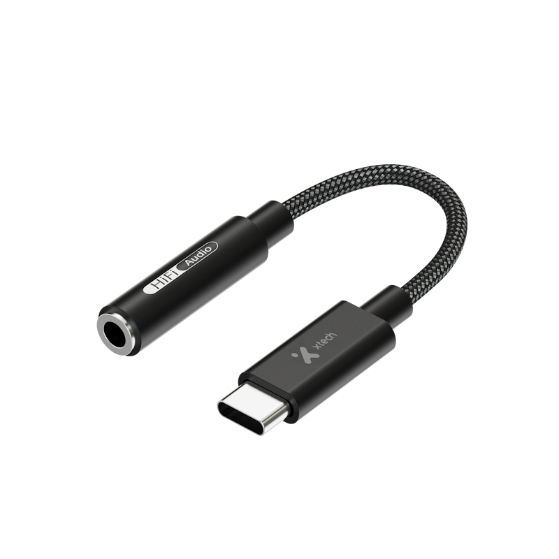 Adaptador USB-C® macho a conector 3,5mm hembra para audífonos XTC-509