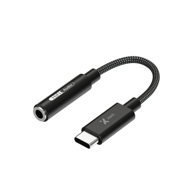 Adaptador USB-C® macho a conector 3,5mm hembra para audífonos XTC-509