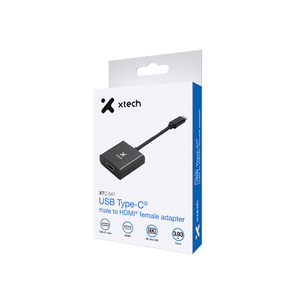 Adaptador USB Tipo-C® macho a HDMI® hembra XTC-541