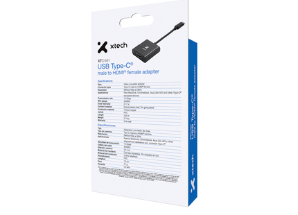 Adaptador USB Tipo-C® macho a HDMI® hembra XTC-541