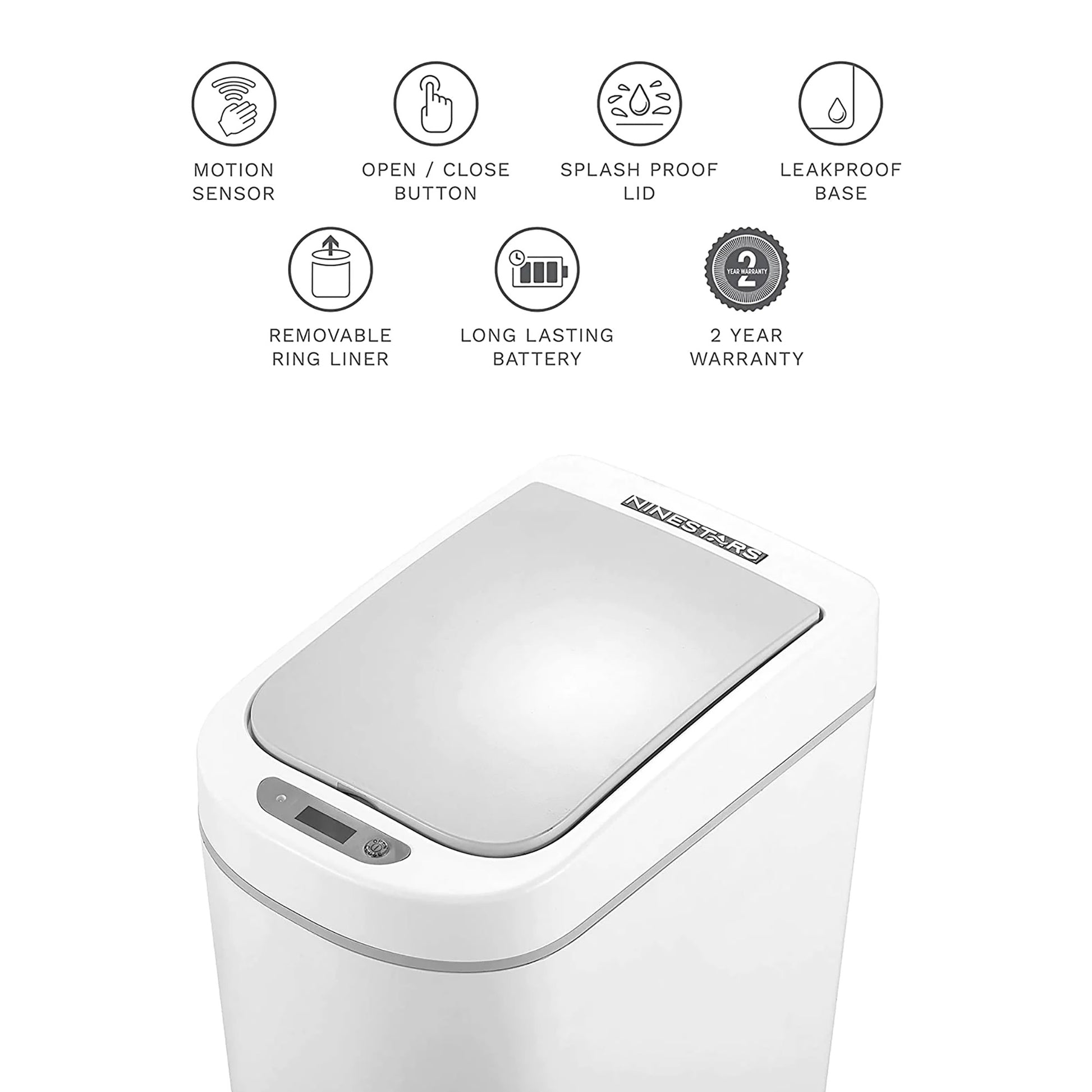 Basurero inteligente a Batería Blanco