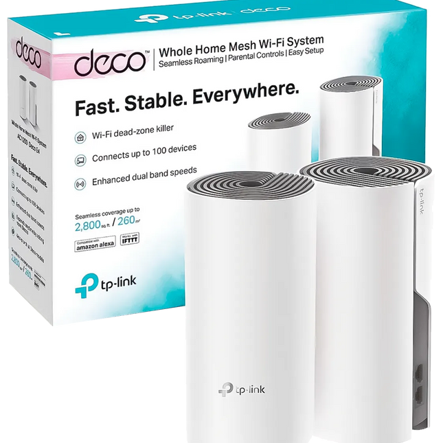 Sistema de Wi-Fi en malla para toda la casa AC1200 DECO M4 (2-PACK)