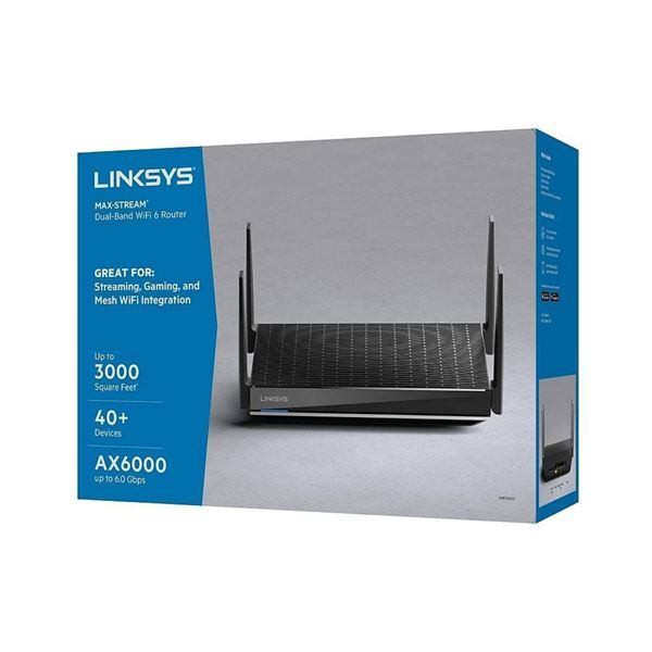 Router Max Stream Mesh WiFi 6 MR9600 con switch 4 puertos Linksys