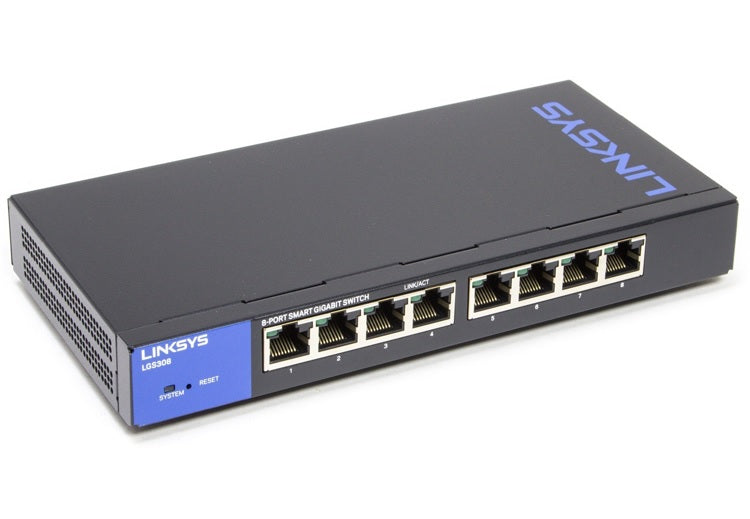 Image of Switch Gestionado Linksys Smart LGS308 Gigabit 8 puertos