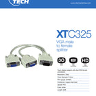 ADAPTADOR  VGA cable - VGA (Male) Spliter XTC-325 XTECH
