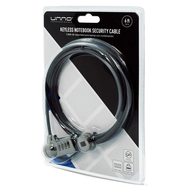 Cable de seguridad LOOK UNNO para Computador Portátil KL6005BK