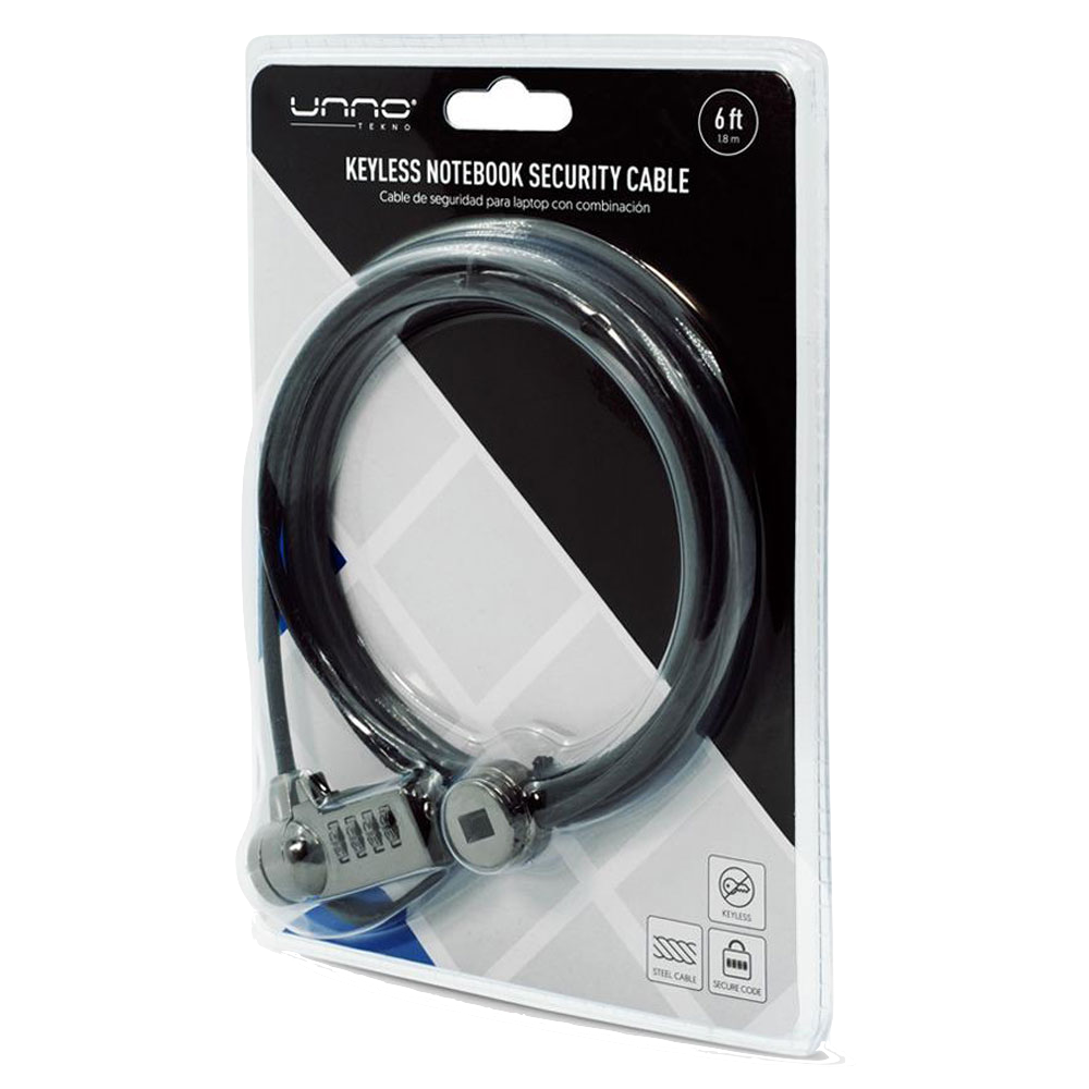 Cable de seguridad LOOK UNNO para Computador Portátil KL6005BK