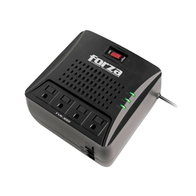 Regulador de Voltaje AVR FVR3001 3000VA 1500W 4 Out 110V  FORZA