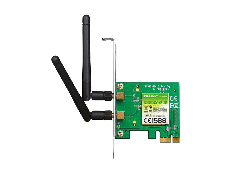 Adaptador Inalámbrico  PCI EXPRESS(x1) N 300MBPS TL-WN881ND TP-LINK
