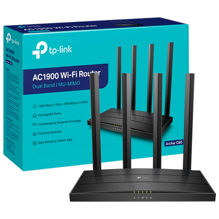 ROUTER Inalámbrico AC1900 ARCHER C80 TP-LINK