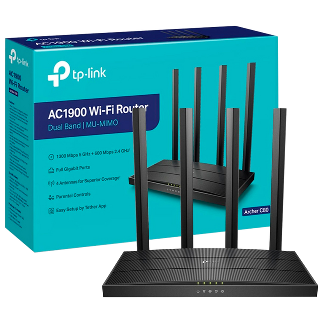 ROUTER Inalámbrico AC1900 ARCHER C80 TP-LINK