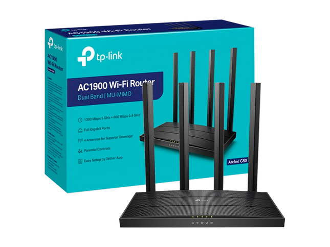 ROUTER Inalámbrico AC1900 ARCHER C80 TP-LINK