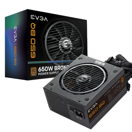 Fuente de alimentación 80 PLUS Bronze EVGA 650 BQ 110-BQ-0650-V1 Semimodular