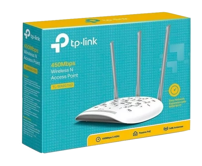 Punto de Acceso - Repetidor Inalámbrico TL-WA901ND 450Mbps  TP-LINK