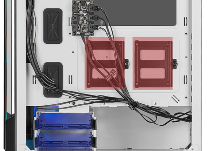 Chasis inteligente semitorre con cristal templado iCUE 220T RGB, blanco CC-9011191-WW