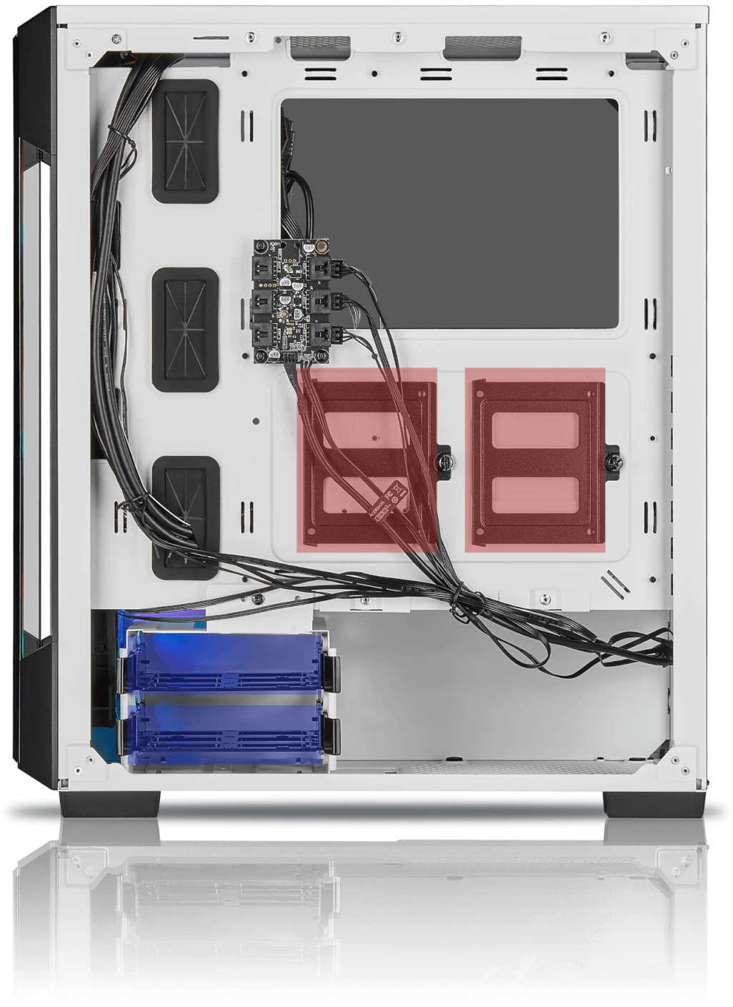 Chasis inteligente semitorre con cristal templado iCUE 220T RGB, blanco CC-9011191-WW