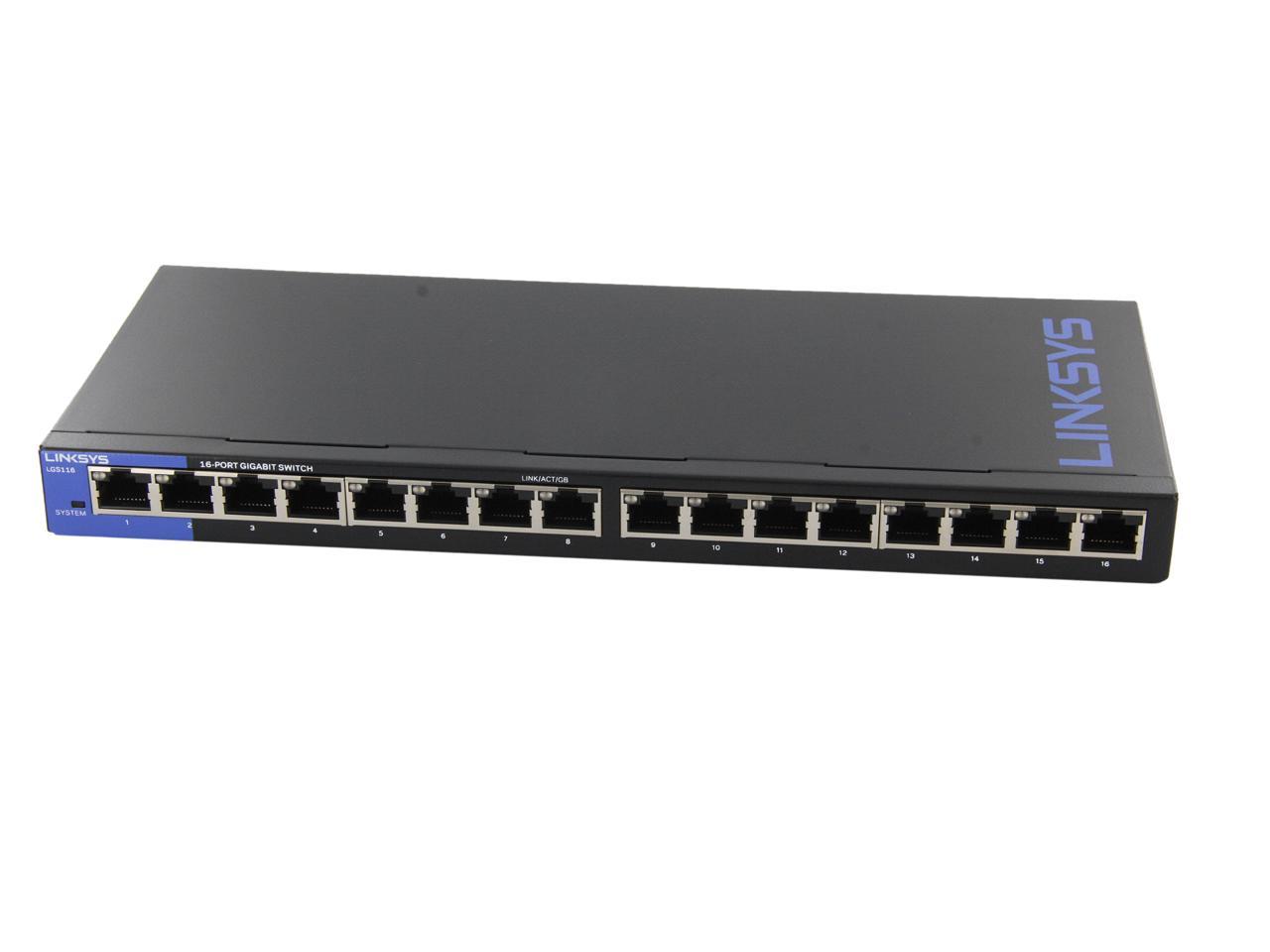 Image of Switch Business 16 Puertos Gigabit LGS116 sin gestionar