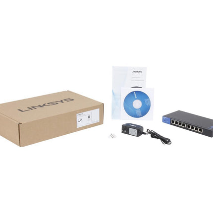 Switch Gestionado Linksys Smart LGS308 Gigabit 8 puertos