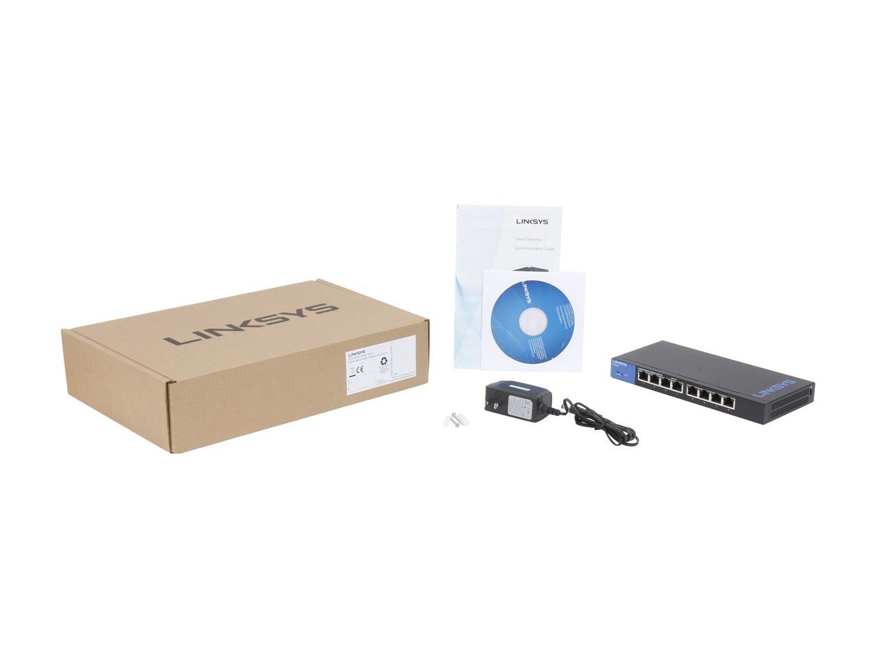 Image of Switch Gestionado Linksys Smart LGS308 Gigabit 8 puertos