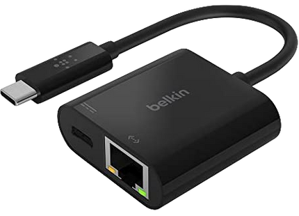 Adaptador Gigabit Ethernet x 1 + USB-C (solo alimentación) x 1 60watt INC001btBK