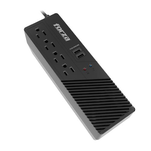 Regulador Automático FVR-1011USB 500W, 4 salidas FORZA
