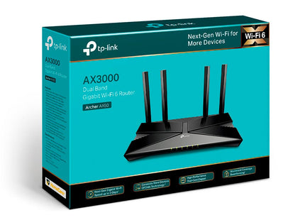 Router WI-FI 6 AX3000 doble banda INTEL DUAL CORE ARCHER AX50