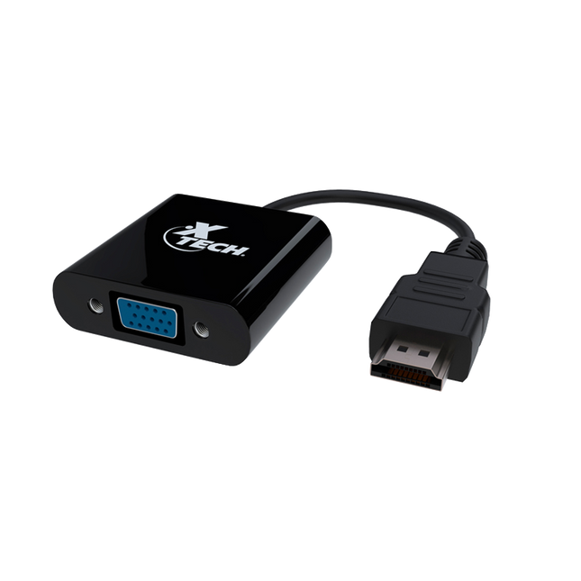 Adaptador HDMI male a VGA female Black XTC363 Xtech