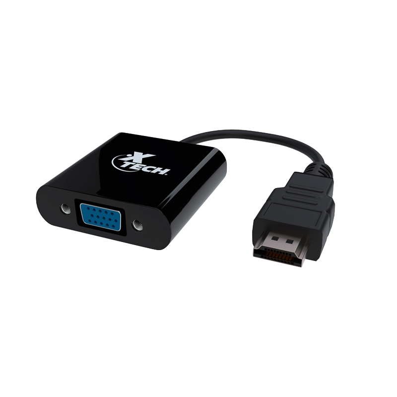 Adaptador HDMI male a VGA female Black XTC363 Xtech