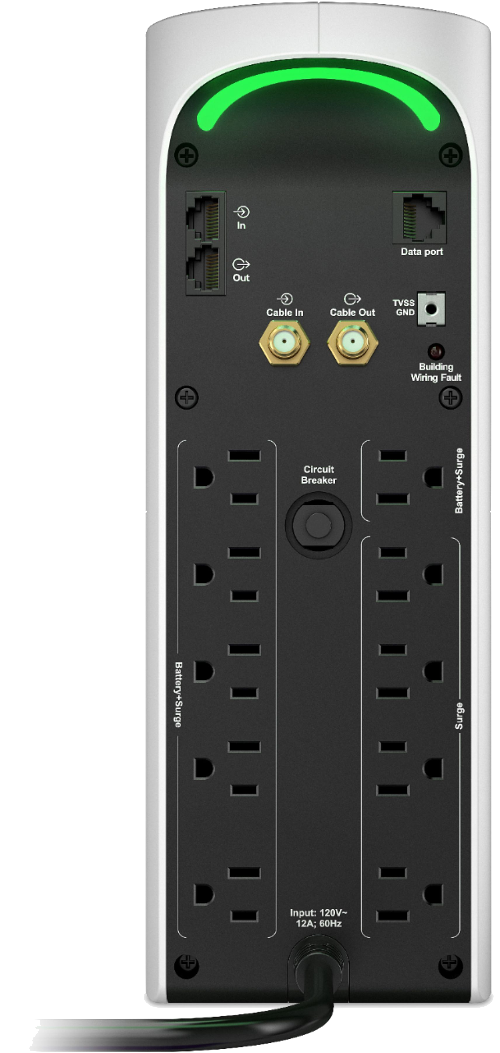 Image of UPS Gaming Back-BGM1500 white 1500VA/900 watts APC