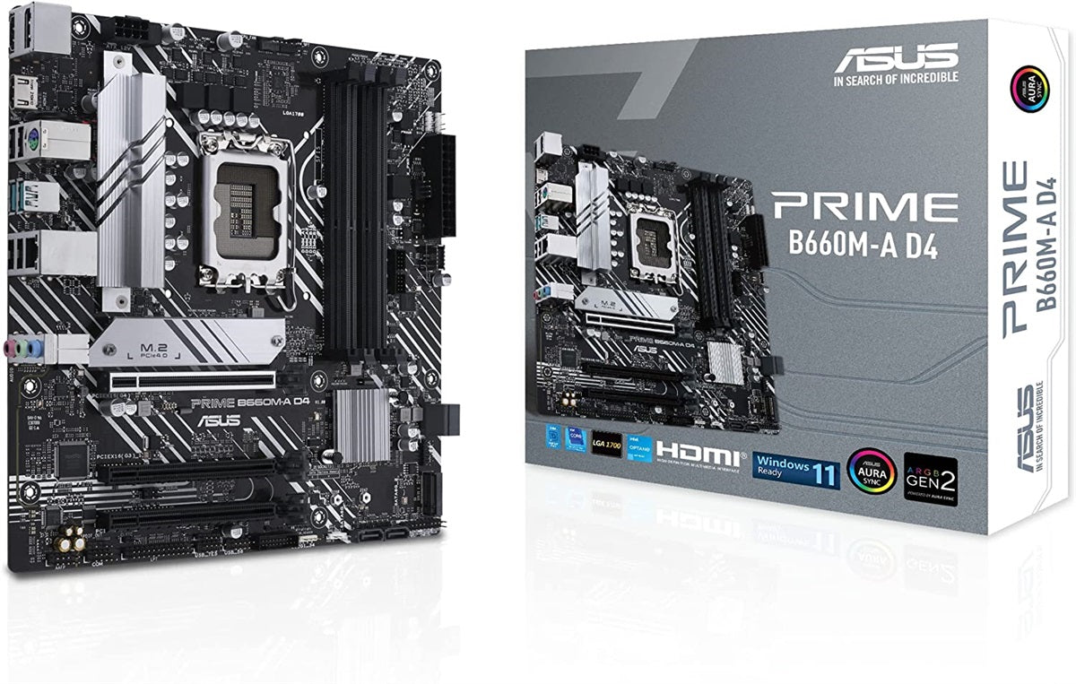 Tarjeta Madre PRIME B660MA D4 Intel LGA 1700 DDR4 mA TX  ASUS
