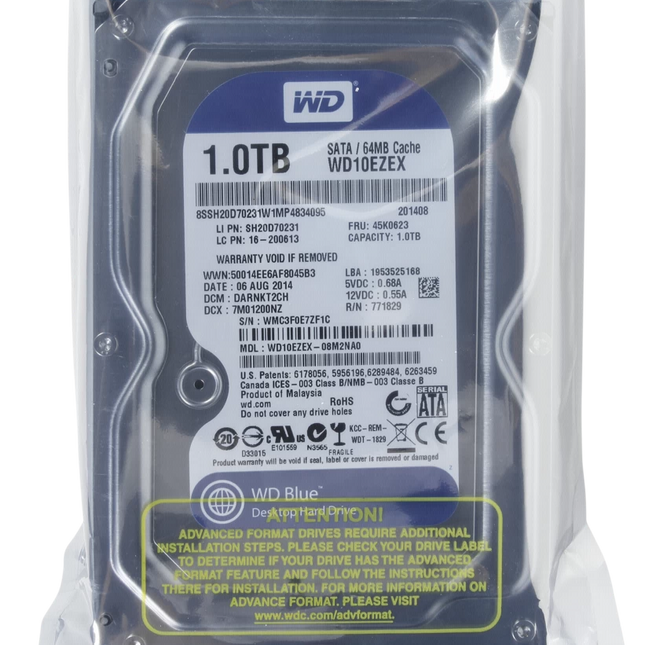 Disco Duro WD10EZEX 1000 GB SATA3 64mb 7200rpm