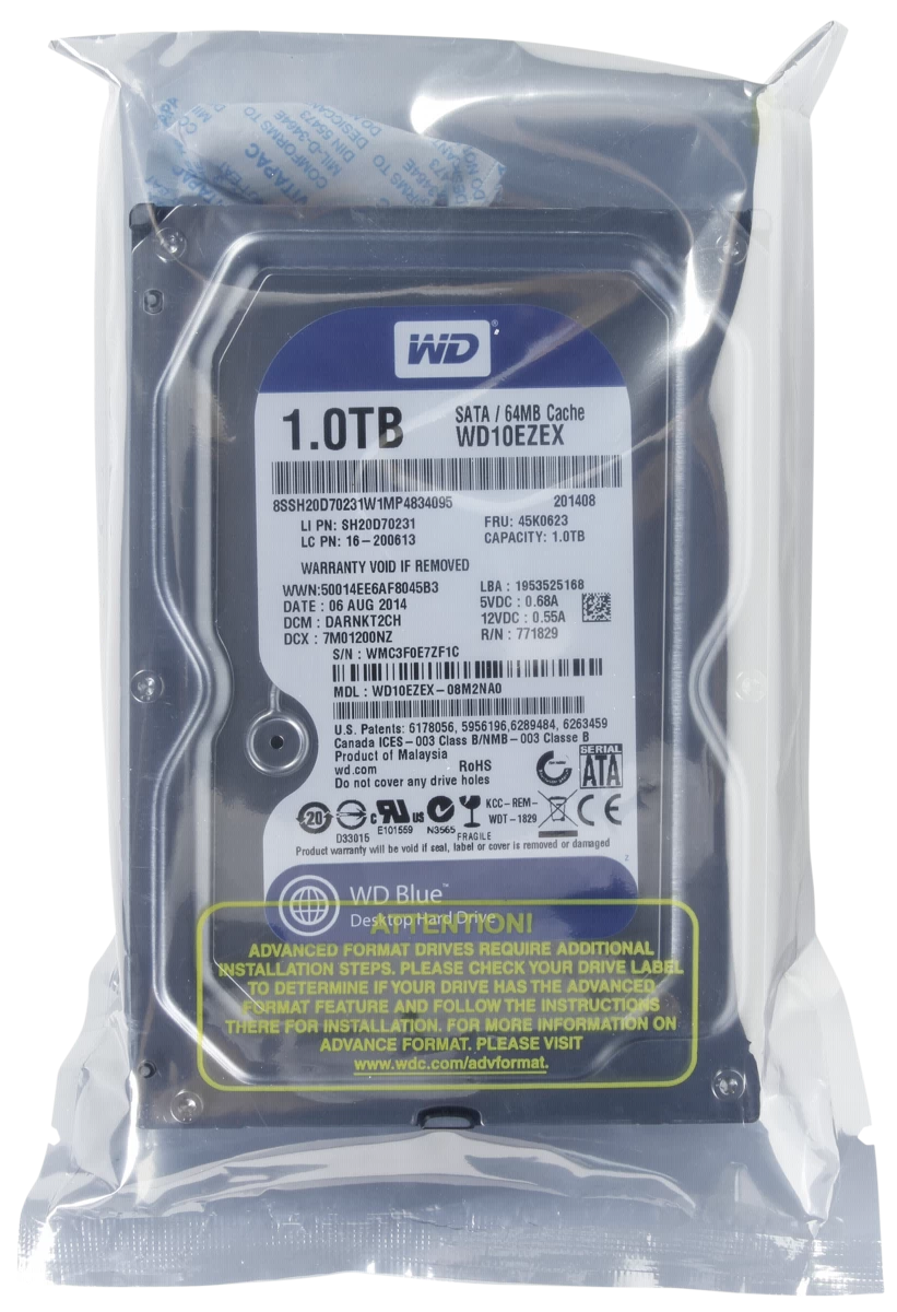 Disco Duro WD10EZEX 1000 GB SATA3 64mb 7200rpm