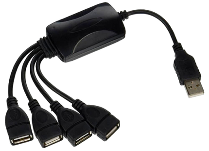 Cable Hub USB 2.0 4 pt XTC320 HiSpeed XTECH