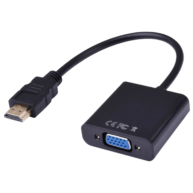 Adaptador HDMI a VGA Negro ARGOM ARG-CB-0055