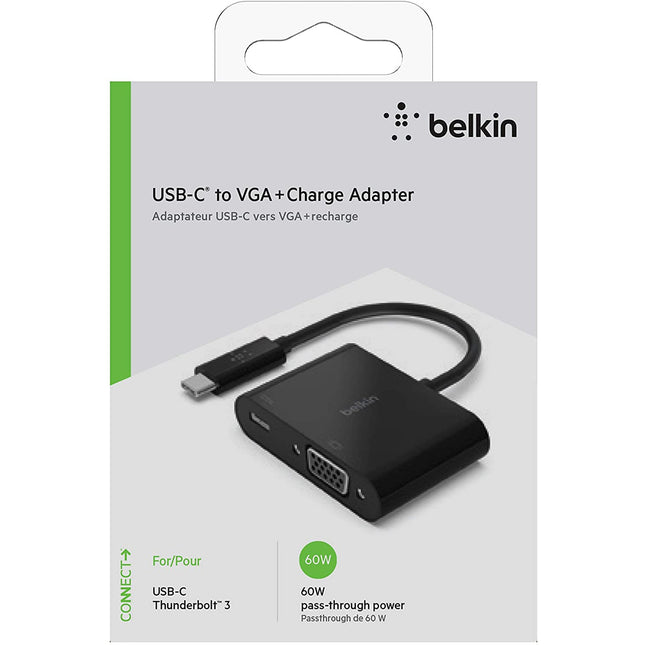 ADAPTADOR USB-C (M) a (VGA), USB-C (solo alimentación) BELKIN