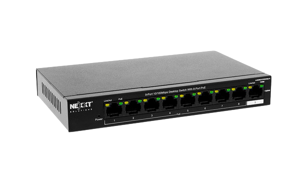 Switch POE Vertex9009 PoE Switch 10/100 58W Max SBDTPO4U1    NEXXT