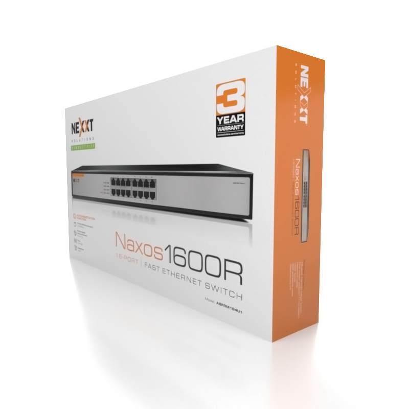 SWITCH 16 PORTS Naxos1600R Rackmount  10/100 ASFRM1 64U1 NEXXT ASFRM164U1